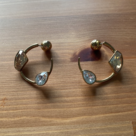 Swarovski Atelier Gold Hoops - Picture 6 of 7